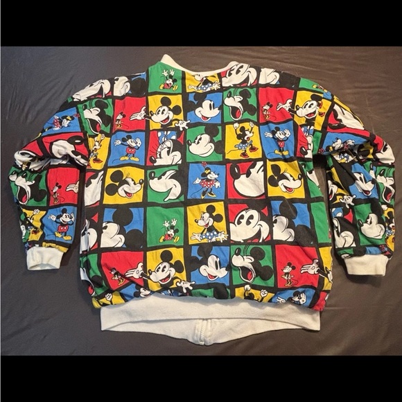 Vintage Disney Mickey & Co DonnKenny Reversible Disney Bomber Jacket Size Small - Picture 2 of 4